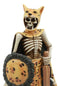 Ebros Day Of The Dead Aztec Elite Jaguar Warrior Statue 6.75"Tall Mesoamerica Tezcatlipoca God Jaguar Warrior Skeleton Knight Figurine