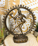 Ebros Hindu Avatar Deity Cosmic Dancer Shiva Nataraja By Fire Wheel Altar Figurine