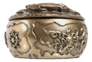 Nautical Kraken Octopus With Ship Anchor Decorative Jewelry Box Figurine 4"Diam