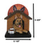 Canine Service Germen Shepherd Dog In Doghouse Coaster Set Holder And 4 Coasters