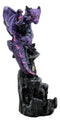 Spyro Purple Twilight Dragon On Castle Top Figurine 5"H Hyperion Dragon Statue