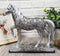 Ebros Equestrian Filigree Graceful Sauntering Silver Horse Statue 7.75" Long
