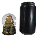 Ancient Egyptian Pharaoh King Tut Small Water Globe With Hieroglyphic Base