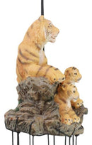 Raja Bengal Tiger With Cubs Family Resonant Relaxing Wind Chime Garden Patio