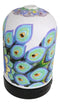 Ebros Beautiful Wildlife Peacock Train Aroma Oil Diffuser With Colorful LED Lights