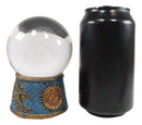 Ebros Freemasonry Illuminati Masonic Square and Compasses LED Glass Ball Figurine