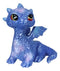 Cloud Blue And Purple Sapphire Baby Dragon Collectible Small Dragon Figurine