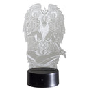 Ebros Sabbatical Goat Baphomet Acrylic Panel Colorful LED Night Light