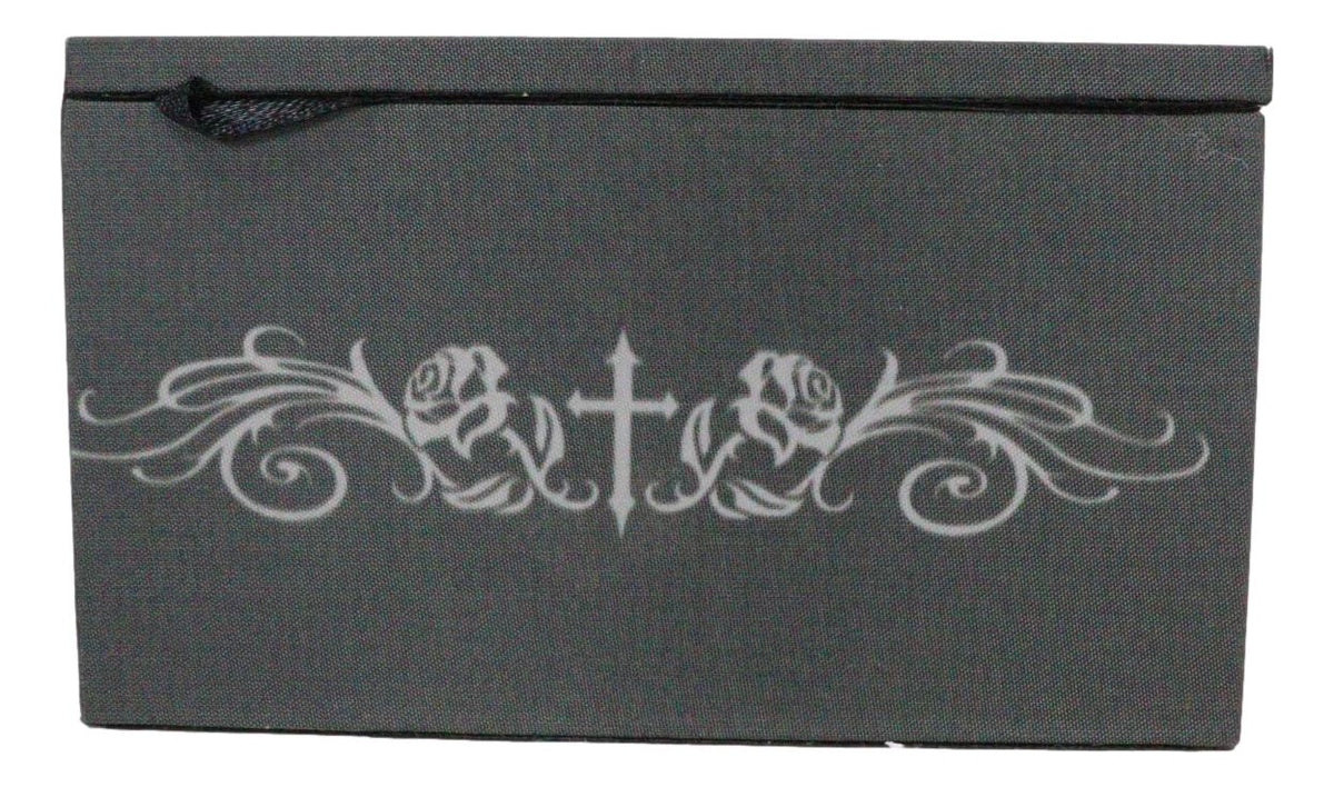 Anne Stokes Prayer Angel Blessings With Excalibur Sword Decorative Jewelry Box With Mirror