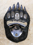 Rustic Western Wildlife Black Bear Paw With Claws Wall Beer Bottle Metal Opener