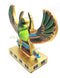 Ebros Egyptian Winged Scarab Amulet Ankh Symbol of Rebirth Figurine Statue