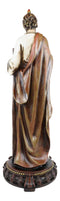 Apostle Saint Jude Thaddeus With Holy Spirit Fire Wearing Brown Robe Figurine