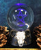 Ebros Sabbatic Goat Baphomet Ram Skull Pentagram LED Glass Gazing Ball Figurine