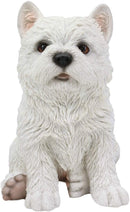 Ebros Sitting West Highland Terrier White Westie Puppy Dog Statue 6.75"High