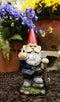 Ebros Set of 2 Rude Gnomes Go Away Unwelcome Gnomes Flipping Double Birds Statue - Ebros Gift