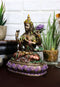 Avalokiteshvara Kuan Yin Seated On Lotus Throne Statue 6"H Infinite Compassion