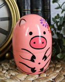 Ebros Pink Porky Babe Pig Wooden Toy Stacking Nesting Dolls 5 Pieces Matryoshka