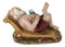 Whimsical Vacation Santa Claus Enjoying Cocktail Drink On Beach Chair Figurine