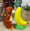Rainforest Ape Monkey Loves Yellow Banana Salt And Pepper ShakerS Ceramic Set