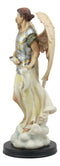 Ebros Catholic Church Archangel Saint Gabriel Statue 12.25" Tall Angel Messenger of God Holding The Scroll Revelation of Gabriel Decorative Figurine