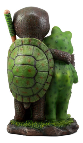 Ebros "Gnomes Not Welcome!" Angry Turtle Squirrel And Frog Friends Decor Statue
