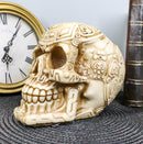 Mayan Tribal Tattoo Chieftain Skull Statue Skeleton Cranium Voodoo Figurine