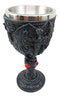 Ebros Gift Large Night Terror Winged Demonic Dragon Wine Drink Goblet Cup Chalice Figurine 8oz