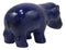 Ebros Mini Egyptian Goddess Taweret Statue 3"L Dark Blue Nile River Hippopotamus