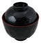 Made In Japan Honeycomb Ridged Black Red Lacquer Copolymer Plastic Bowl With Lid