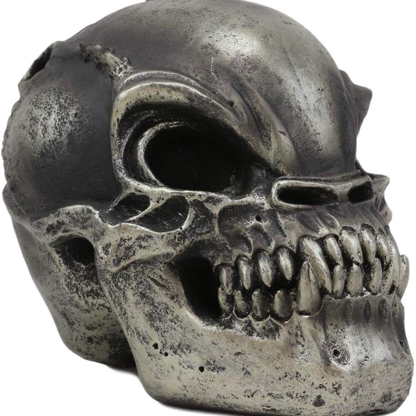 Ebros UFO Aqua Aeon Alien Invader Skull Statue 6.5