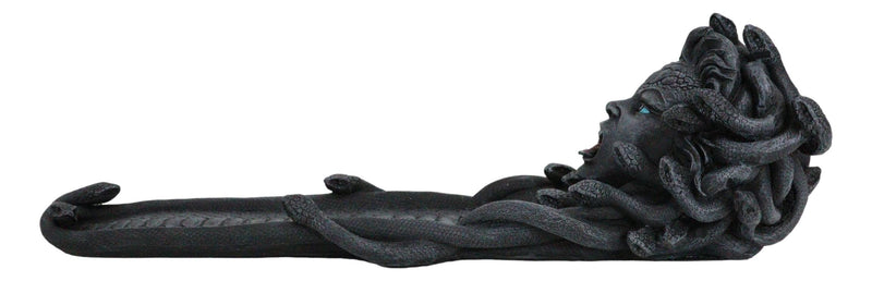 Greek Goddess Stone Gaze Medusa With Snake Tail Basin Catcher Incense Holder