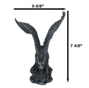 Winged Gothic Stone Griffon Griffin Eagle Lion Gargoyle Roaring Figurine