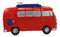 Large Red Camper Van Minibus Boys Girls Children Money Coin Piggy Bank Figurine