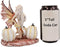 Ebros Amy Brown Autumn Maple Elf Fairy with White Pumpkins Statue 5" Long