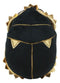 Ebros Black & Gold Egyptian God Atum Khepera Scarab Beetle Small Soft Plush Doll