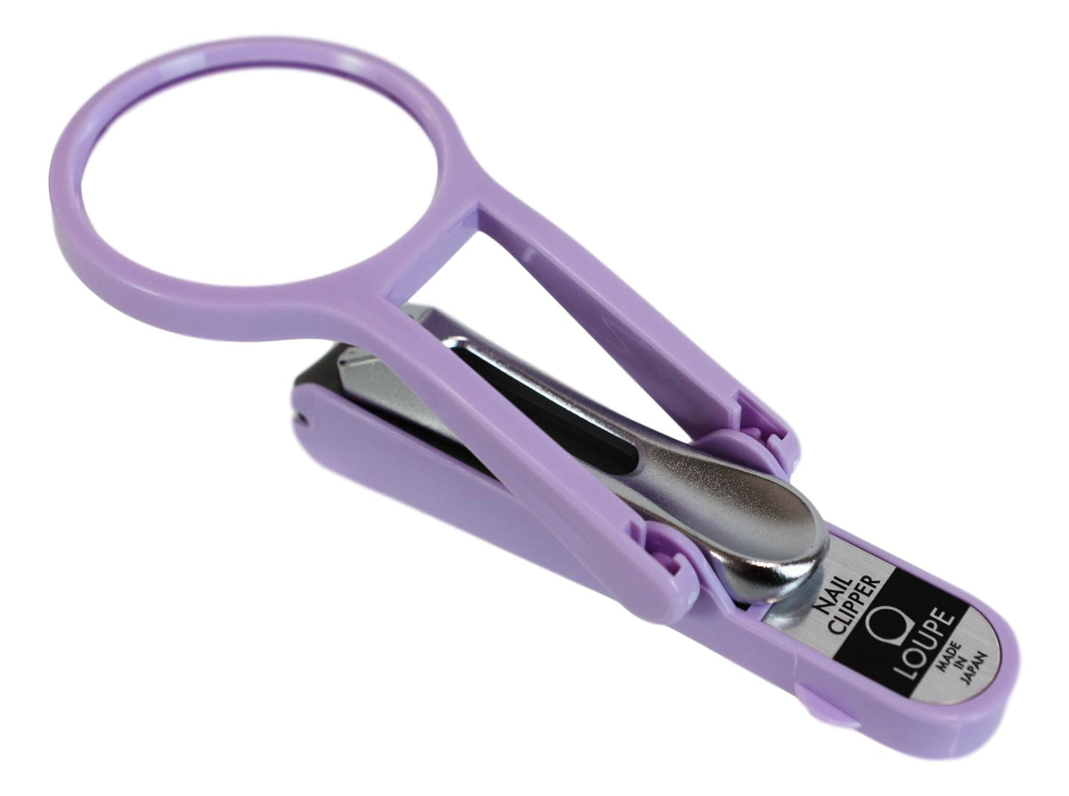 Made In Japan KAI Precision Blade Magnifying Glass Loupe & Stopper Nail Clipper