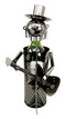 Ebros Gift Solo Guitarist Singer Performer Hand Made Metal Wine Bottle Holder Caddy Decor Figurine 13.75"H