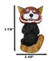 Sinister Pets TeeHee Grinning Red Panda Figurine 4"Tall Whimsical Comical Animal