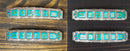 Set Of 4 Southwestern Turquoise Rocks Braided Ropes Cabinet Bar Pulls 6.5"L