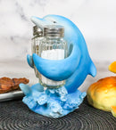Ebros Dolphin Rising Above Sea Waves Hugging Salt And Pepper Shakers Holder