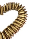 Western Rifle Ammo Shells Gold Tone Bullets Heart Wall Plaque Decorative Accent