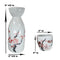 Ebros Japanese 12oz Ceramic Pink Cherry Blossom Sake Set Flask With Four Cups