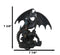 Stone Dragon With Open Wings Guarding Medieval Castle On Mountain Rocks Figurine