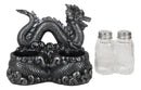 Oriental Gothic Dragon King Riding Over The Clouds Salt And Pepper Shakers Set