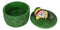 Gypsy Life Rasta Gnome Smoking On Bed Of Green Leaves Trinket Jewelry Stash Box
