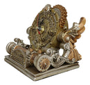 Steampunk Chronambulator Time Warp Machine With Painted Clockwork Desktop Clock