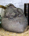 Pet Memorial My Love Sleeping Angle Dog Foot Print Rock Urn Bottom