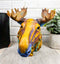 Ebros Wild & Free Colorful The Emperor Moose Bust Figurine 7.5"H Multi Color