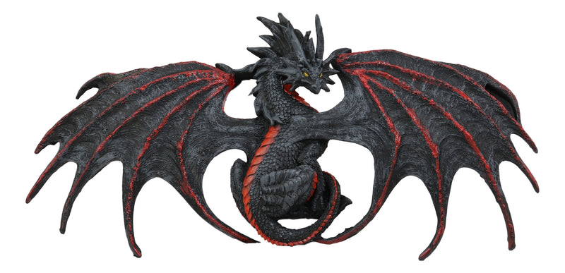 Ebros Black Widow Blood Dragon Wall Decor Sculpture by Ruth Thompson Dragonblade