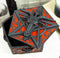 Ebros Red Gothic Pentagram Sabbatic Goat Baphomet Decorative Jewelry Box